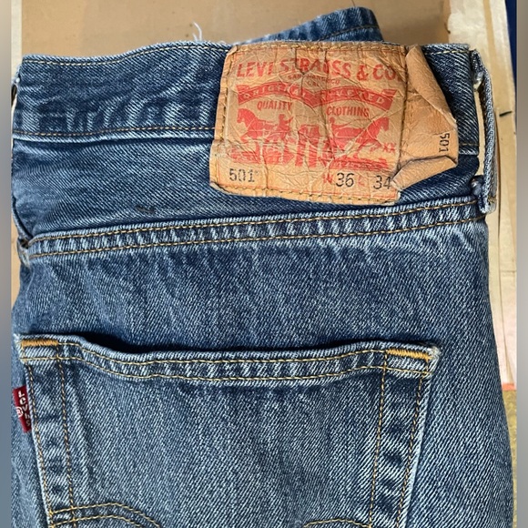 LEVI’s 501’s 36W x 34 L - Picture 1 of 12